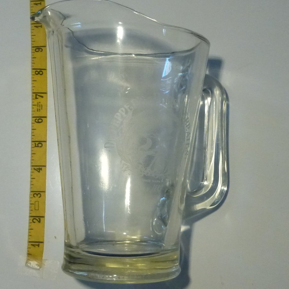 Vintage Dr. Pepper's Phos-Ferrates 100th Anniversary Since 1885 Soda Pitcher